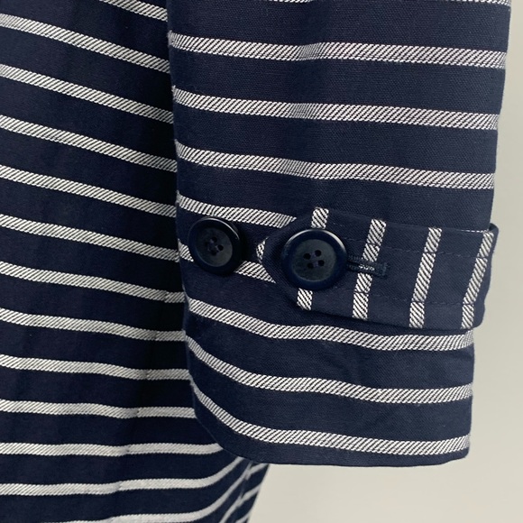 NWT Talbots Trench Coat Size Small Blue - Picture 15 of 17